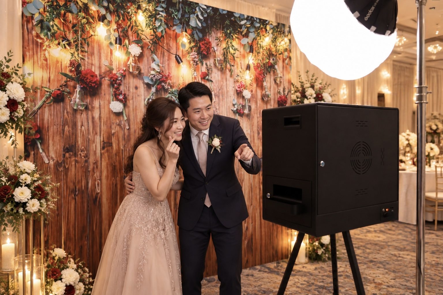 CreativeMedia classic photo booth at an event