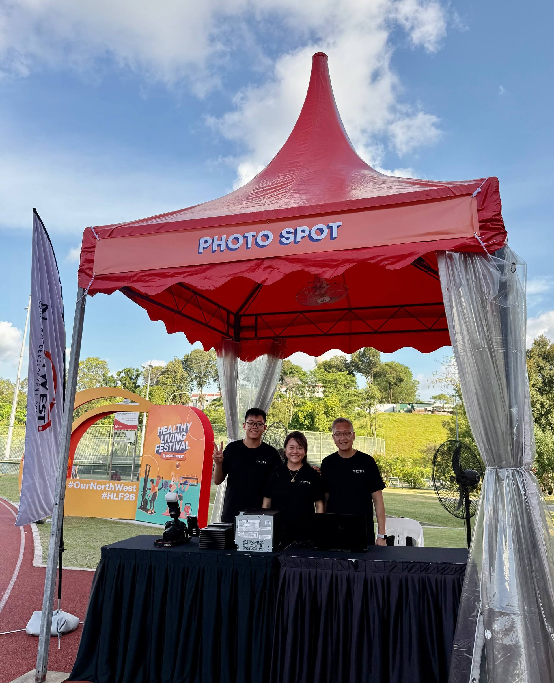 CreativeMedia team preparing an event